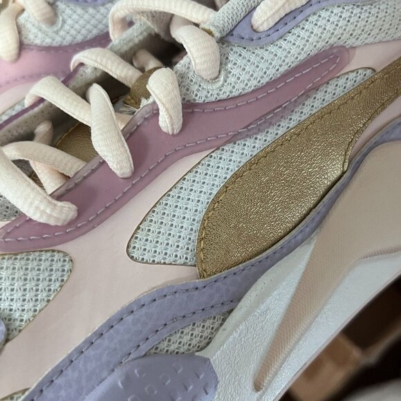 Puma Women’s RS-X3 Rosewater Team Gold Sneakers Sz 9 Pink Trainers Athletic Shoe - Picture 4 of 16